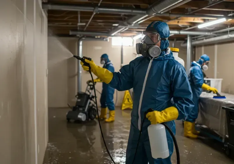 Basement Sanitization and Antimicrobial Treatment process in Carrollton, AL